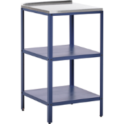 Beliani VILAMA - Buitenkeuken-Blauw-Staal