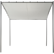 Beliani VIMINO - Tuin pergola-Grijs-Polyester, Staal