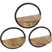 AnLi Style Wandschap round set/3