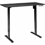 Beliani TAVARES - Verstelbaar bureau-Zwart-Vezelplaat
