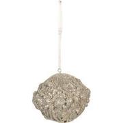 Clayre & Eef Kerstbal  Ø 8 cm Goudkleurig Kunststof Kerstboomversierin...