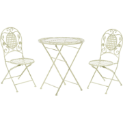 Beliani BIVIO - Bistroset-Groen-IJzer