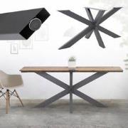 ML-Design Tafelpoten X-Design, antraciet, 78x71x120 cm, gemaakt van me...