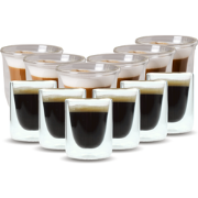 OTIX Dubbelwandige Glazen - Koffietassen - Koffie en Espresso - 12 stu...
