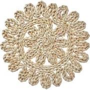 Clayre & Eef Placemat Ø 30 cm Beige Stro Rond Tafelmat