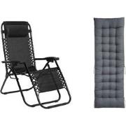 Feel Furniture - Buiten ligstoel - verstelbaar - met kussen