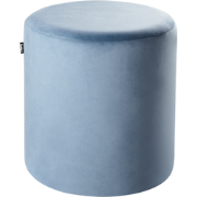 Beliani LOVETT - Poef-Blauw-Fluweel