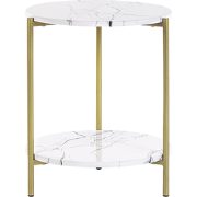 Beliani REVA - Bijzettafel-Wit-MDF