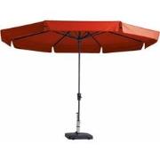 Stokparasol Syros dia. 350 cm brick red zonwering