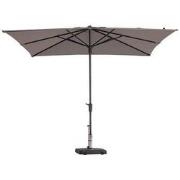 Stokparasol Syros luxe 280x280 cm Polyester taupe zonwering