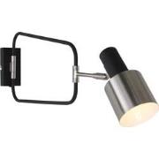 Anne Lighting - wandlamp - Fjorgard - zwart - metaal - bedlampje - E27...