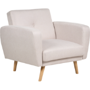 Beliani FLORLI - Kuipstoel-Beige-Polyester