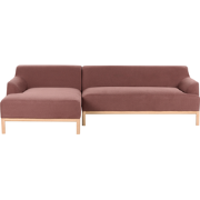 Beliani SOSJO - Hoekbank-Rood-Polyester