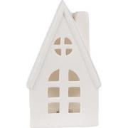 Clayre & Eef Decoratie Huis met LED 9x6x15 cm Beige Porselein