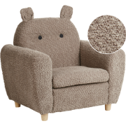 Beliani MARIBO - Kinderfauteuil-Bruin-Bouclé
