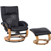 Beliani MAJESTIC - Massagestoel-Zwart-Kunstleer
