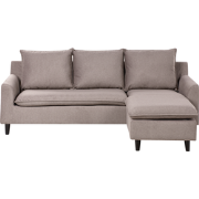 Beliani ELVENES - Hoekbank-Beige-Polyester