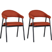 LABEL51 Eetkamerstoel Amaze - Rust - Breathe - set van 2