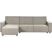 Beliani ROMEDAL II - Hoekbank-Beige-Polyester