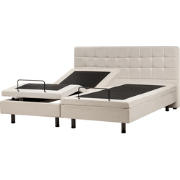 Beliani DUKE - Tweepersoonsbed-Beige-Polyester