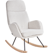 Beliani KVELIA - Schommelstoel-Wit-Polyester