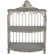 Clayre & Eef Wandkast 38x23x55 cm Groen Metaal