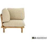 Apple Bee Sling corner chair teak Cotton Flower