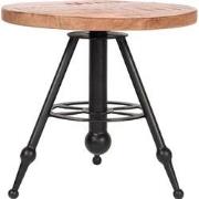 LABEL51 Bijzettafel Solid - Rough - Mangohout - Rond - 45 cm