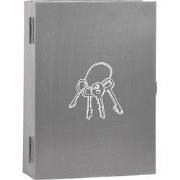 LABEL51 Wanddecoratie Sleutelkastje - Antiek grijs - Metaal - 25x8x35 ...