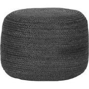 LABEL51 Poef Jute - Antraciet - Jute - 50 cm