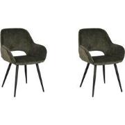 LABEL51 Eetkamerstoel Fer - 58x57x87 cm - set van 2