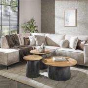 Hoyz Collection - Salontafel Infinite - Gerecycled Teakhout Fineer - S...