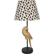 Clayre & Eef Tafellamp Papegaai Ø 25x51 cm  Beige Zwart Kunststof Rond...