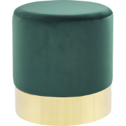 Beliani SOPHIA - Poef-Groen-Fluweel