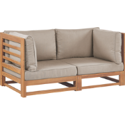 Beliani TRANI - Tuinsofa-Lichte houtkleur-FSC® gecertificeerd acaciaho...