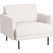 Beliani BREDA - Fauteuil-Beige-Polyester