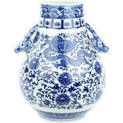 Fine Asianliving Chinese Vaas Porselein Draak Handgeschilderd