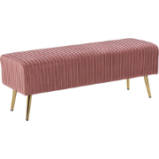 Beliani PATERSON - Bedbank-Roze-Fluweel