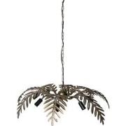 PTMD Moira Gold Metal Hanging Lamp Palm Leaf Wide