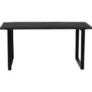 Giga Meubel - Eettafel Zwart Mangohout - 200x100x76cm - IJzer - Martin