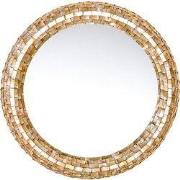 PTMD Chelsae Cream Poly Round Shell Mirror Large