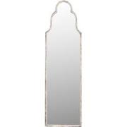 Clayre & Eef Spiegel  38x132 cm Wit Ijzer Rechthoek Grote Spiegel