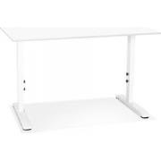 OSMOSE in hoogte verstelbaar bureau 140x80x67(86) cm Wit
