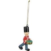 Clayre & Eef Kersthanger Soldaat 8 cm Rood Polyresin Kerstboomversieri...