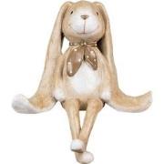 Clayre & Eef Decoratie Beeld Konijn 20x13x24 cm Bruin Kunststof