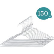 Nordix Kledinghangers - set 150 stuks - Metaal - Draadhanger - Kleerha...