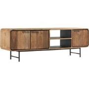 DTP Home TV stand Evo medium, 3 doors, 2 open racks,60x185x40 cm, recy...