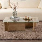 Salontafel Naturel Glas Opal 105x65x30 cm