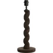Light & Living - tafellamp - Nanno - grijs - hout - losse armatuur - E...