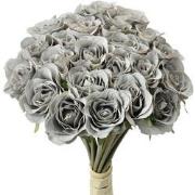 Clayre & Eef Kunstbloem 30 cm Grijs Kunststof